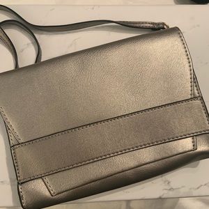 Silver shoulder purse